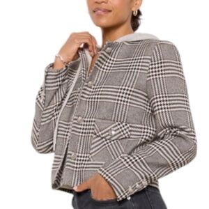 Evereve Devin Houndstooth Jacket...Size Medium